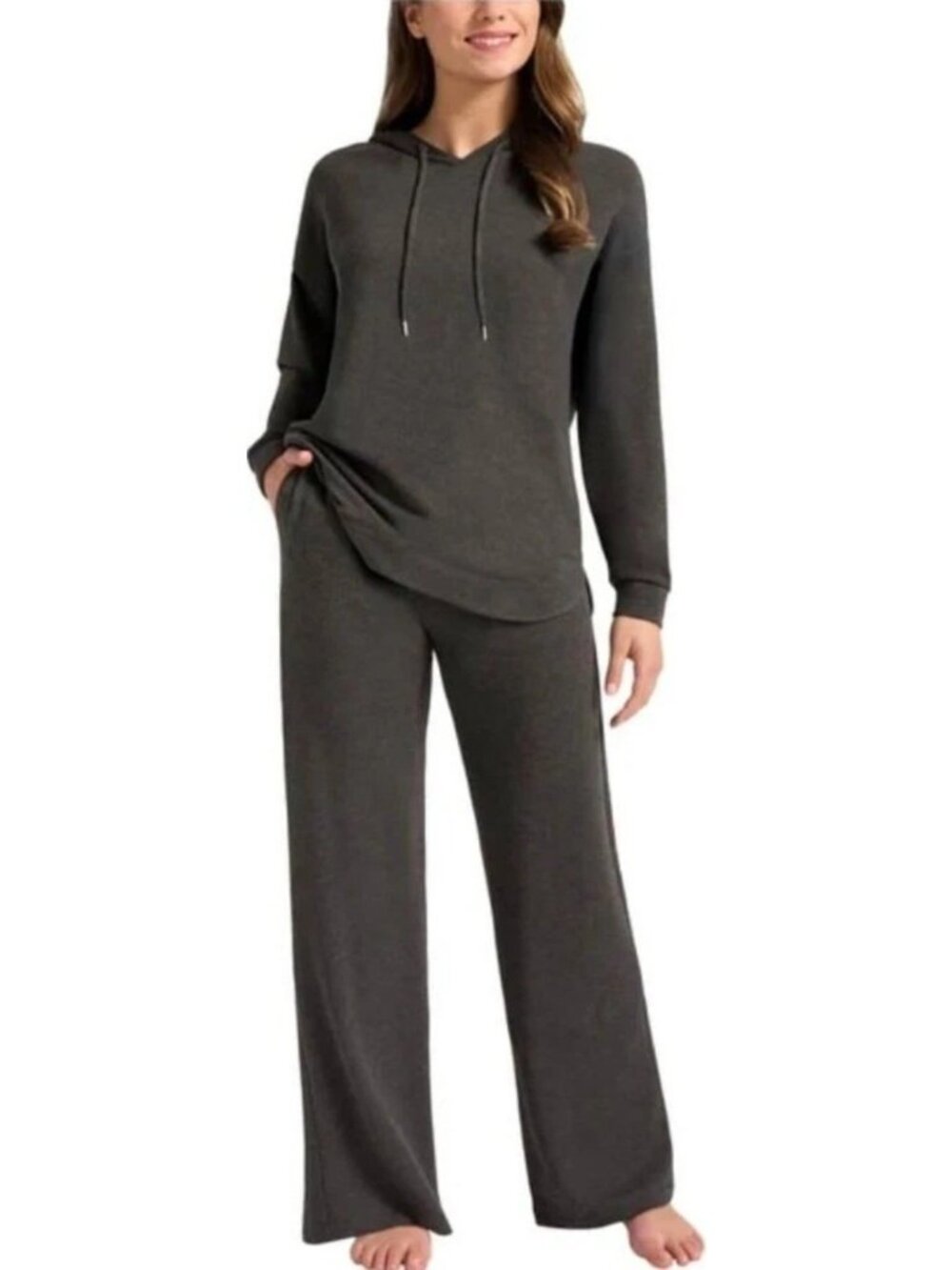 NWT Max & Mia Heather Charcoal Women's XXL Lounge Set Modal Blend G2202
